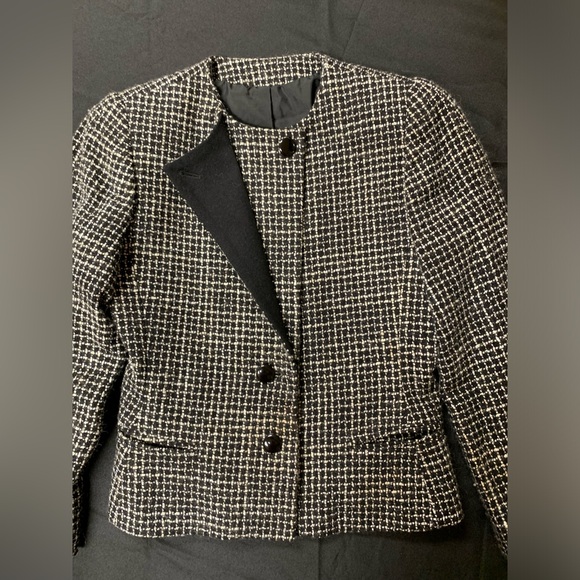 Fleet Street Women’s Jacket. Size:10. Black/White. - Picture 5 of 16